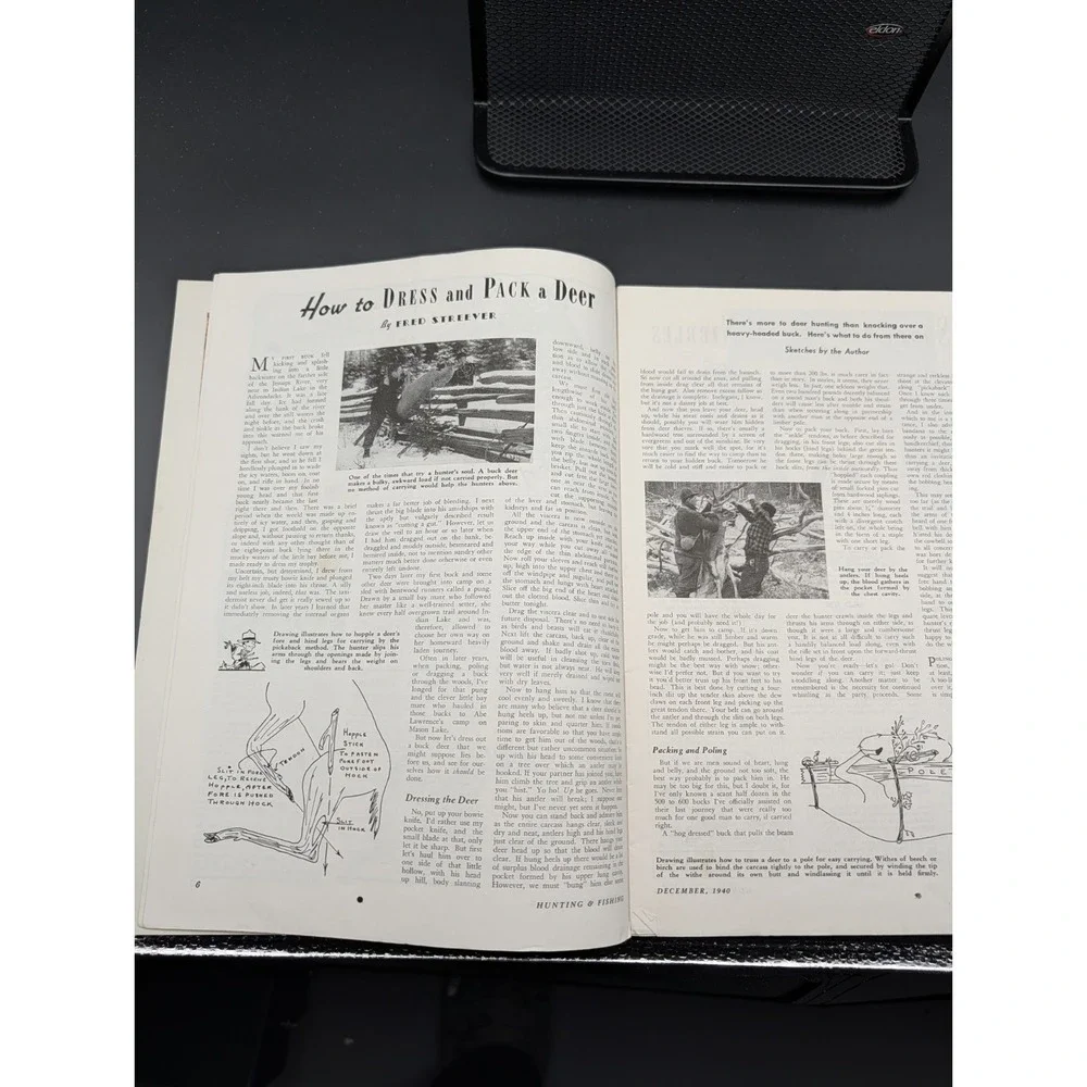Vintage Hunting and Fishing Magazine December‎ 1940 Outdoorsman Shooting